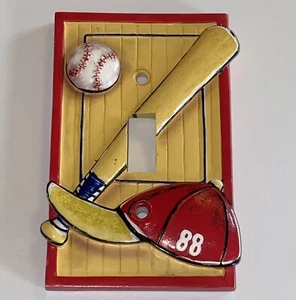 "Cubierta de salida de béisbol diseño 3D rústico placa de 5"" (H103)" - Imagen 1 de 11