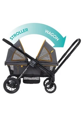 Evenflo Pivot Xplore All-Terrain Double Stroller Wagon - Adventurer Gray  - Image 1 of 2