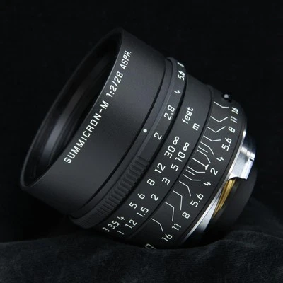 Pintura negra mate limitada Leica Summicron M28 mm F/2,0 ASPH -COMO NUEVA- #395 Foto 1 de 4