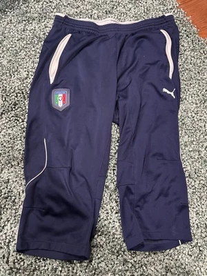 Italia Italia Puma Bermudas 3/4 Entrenamiento Pantalones Cortos Pantaloni Talla XL Foto 1 de 2