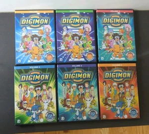 Digimon Digital Monsters DVDs Season 1 & 2 Volume 1-6 Excellent M40 - Picture 1 of 7