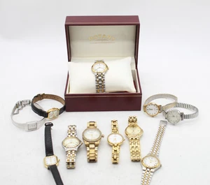 F x11 Vintage Ladies Rotary Quartz Wristwatches Inc. Boxed, Gold Tone, Two Tone - Picture 1 of 15