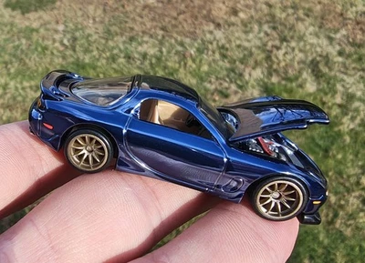 Hot Wheels RLC Mazda RX-7 R1 Blue Red Line Club NUEVO EN CAJA SELLADA Foto 1 de 4