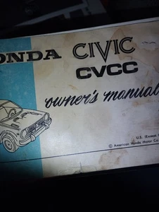1977? Honda Civic CVCC Owners Manual - Picture 1 of 1