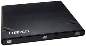 Lite-On EBAU108-01 - LiteOn eBAU108 8X DVDRW (Dual Layer)/RAM USB Slim Drive (Ex - Photo 1/3