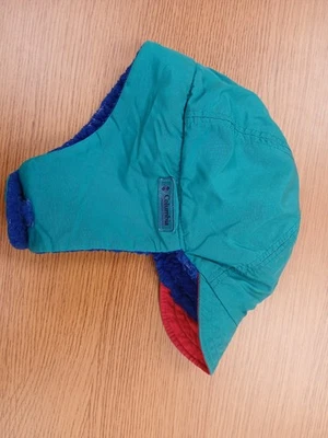 Vintage 90s Columbia Sportswear Fleece Trapper Hat Size YouthL/XL Turquoise Blue - Image 1 of 4