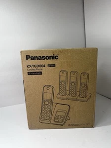 Panasonic Cordless Phone System Digital Answering Machine 4 Handsets KX-TGD864 - Zdjęcie 1 z 8