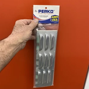 Perko Chrome Plated Brass Louver Vent Ventilator 11” X 3-1/2” 033509ADP New - Picture 1 of 4