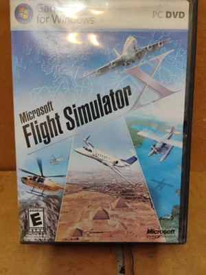 Microsoft Flight Simulator X  PC DVD 2006 Windows Complete w Key Preowned  - Image 1 of 4