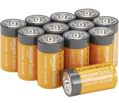 Amazon Basics C Performance Alkaline Batteries 12-Pack...328 New Sealed - Image 1 of 4