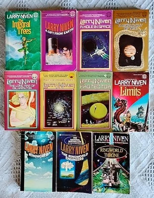Larry Niven Lot Of 11 Sci-Fi Fantasy Vintage Paperback Novels Ringworld ++ Foto 1 de 4