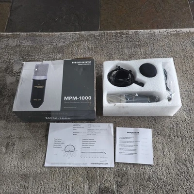 Marantz Pro MPM-1000 Mikrofon, Schwarz Mit Mikrofonständer und Interface - Bild 1 von 4