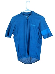 Rapha Cycling Jersey Blue Full Zip Size Medium Short Sleeve - Picture 1 of 8