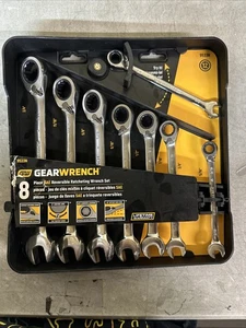NEW GearWrench 8 Piece SAE Reversible Ratcheting Wrench Set PN: 9533N - Picture 1 of 3