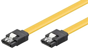 10x HDD S-ATA Kabel 1.5GBits / 3GBits / 6GBits; CAK SATA 600-100 CLIP 1m - Bild 1 von 1
