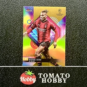 Topps Finest UEFA 2023-24 RAFAEL LEAO /50 GOLD REFRACTOR AC MILAN - Bild 1 von 2