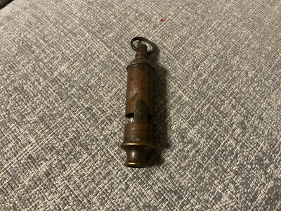 Vintage Brass The Acme Boy Scouts Whistle Patent - Image 1 of 4