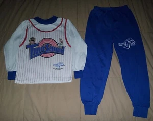 VTG 1996 SPACE JAM PAJAMAS SET PANTS SHIRT 6 KIDS 90s YOUTH KIDS BOYS TUNE SQUAD - Picture 1 of 13