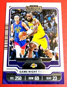 2023-24 Panini Contenders Lebron James Game Night Ticket  No. 13 NM/M - Picture 1 of 2