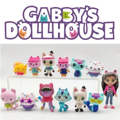 13pcs Gabby's Dollhouse Pandy MerCat Cakey Collection Action Figures Kid Toy - image 1 of 3