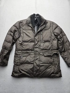 Marc New York Men Coat Large Pewter Parka Pockets Collared Lined Weather Flap - Picture 1 of 18