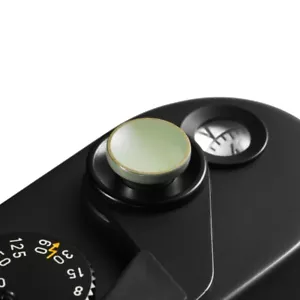 CAMERA SOFT SHUTTER RELEASE BUTTON GLOSSY MORANDI GREEN W/ BRASSING / SRB-GMGE-L - Picture 1 of 3