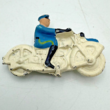 Vintage Barclay Lead Figure- Police Officer On Motorcycle- RARE Great Shape