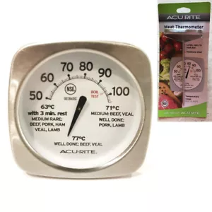 100% Genuine! ACURITE Gourmet Stainless Steel Meat Thermometer! - Picture 1 of 4