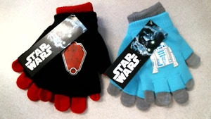 Star Wars Gloves, Kids, Boys, Convertible / Double Layer, Pick Your Color, New - Picture 1 of 4