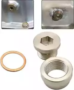 12MM KIT STAHLSPUND & STAHLSTOPFEN + UNTERLEGSCHEIBE Getriebesumpf Ablassschraube Ölwanne - Bild 1 von 3