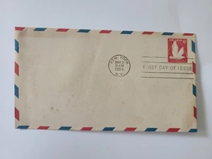 Vintage FDC First Day Cover Fipex Stamp Air Mail 6 cent Eagle Flying 1956 US - Picture 1 of 2