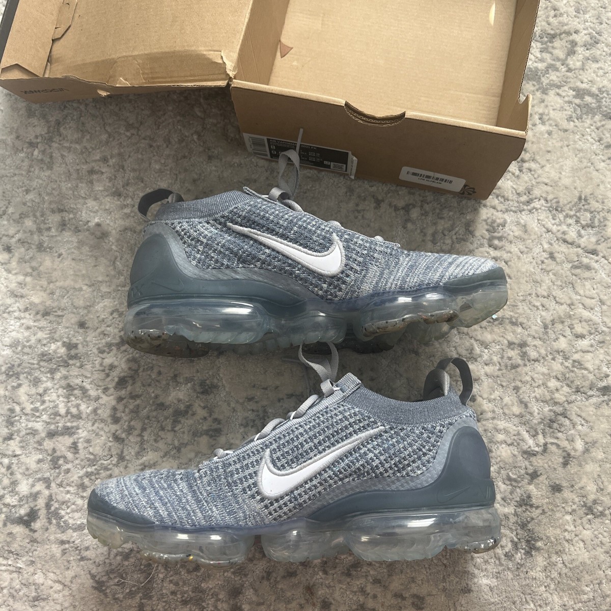 nike air vapormax 2021 fk armory blue smoke grey