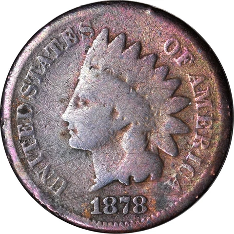 1878 1C Indian Head Cent Good K15765 Cover