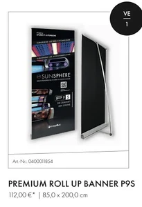 KBL Mega Sun P 9 S Roll up Banner -NEU- Sonnenstudio Solarium - Bild 1 von 1