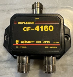 COMET CF-4160N Duplekser 1,3-170MHz/350-540MHz Czarny Japonia - Zdjęcie 1 z 8