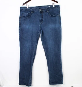 Buffalo David Bitton Jackson-X Jeans Mens Size 38 x 32 Blue Straight Stretch Fit - Picture 1 of 12