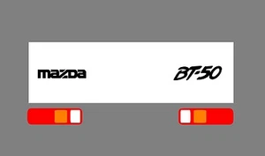 Mazda BT-50 Ute tray Vinyl sticker / decal pack in BLACK or 15 plain colours.. - Picture 1 of 9