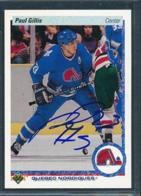 Autographed 1990-91 Upper Deck Set Break #49: PAUL GILLIS Signed On Card Auto - Image 1 of 2