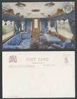 L&NWR Queen Victoria's Day Saloon, Locomotive Train Interior Old Tuck's Postcard