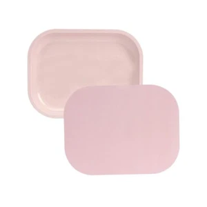 HOKirin Pink Small Metal Tray with Soft PVC Magnetic Lid7"x5.5"x0.6" - Picture 1 of 7