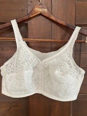 Sutiã Vintage Melhor Forma 42D Encaixe Frontal Renda Branca - Imagem 1 de 4