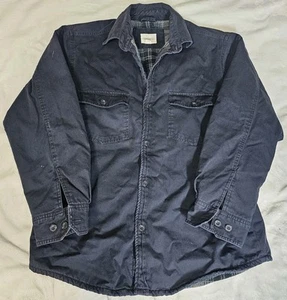 High Sierra Mens Fleece Lined Shacket Medium Sherpa Workwear Button Up - Picture 1 of 13