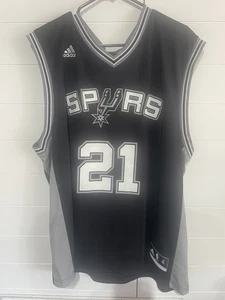 Adidas Vintage San Antonio Spurs Tim Duncan #21 NBA Jersey Black Men’s Size XL - Picture 1 of 6