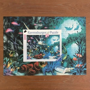 Ravensburger JEWELS OF THE SEA Jigsaw Puzzle 1000 Pc Turtle 2002 READ 81301 - Picture 1 of 12