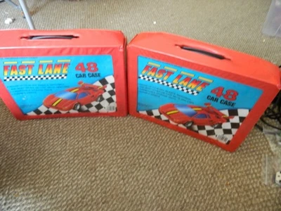Lot of 2x Vintage Fast Lane 48  each  Car Case Red  1990 Geoffrey, Toys R Us - Image 1 of 4