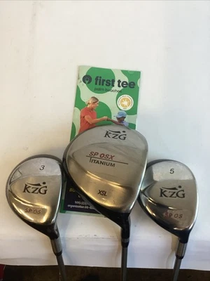 KZG Golf SP-OS Fairway Woods Set Driver-3w-5w With Ladies Graphite Shafts - Image 1 of 4