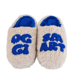 WD LifeStyle Pantofole Decoro Oggi Smart Taglia M/L Beige Blu - Imagen 1 de 3