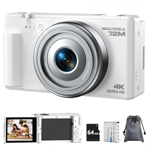 72MP Digital Camera for Photography 4K Video Autofocus 2.8" 270° Flip Screen - Picture 1 of 8
