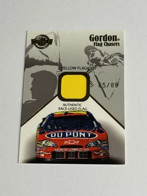 2007 Wheels High Gear Flag Chasers #FC8 Jeff Gordon yellow flag /89 - Image 1 of 4