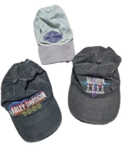 3 Harley Davidson 100th Anniversary 1903-2003 Party Of The Century Caps (#70) - Picture 1 of 2